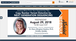 Desktop Screenshot of preventiongenetics.com