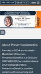 Mobile Screenshot of preventiongenetics.com